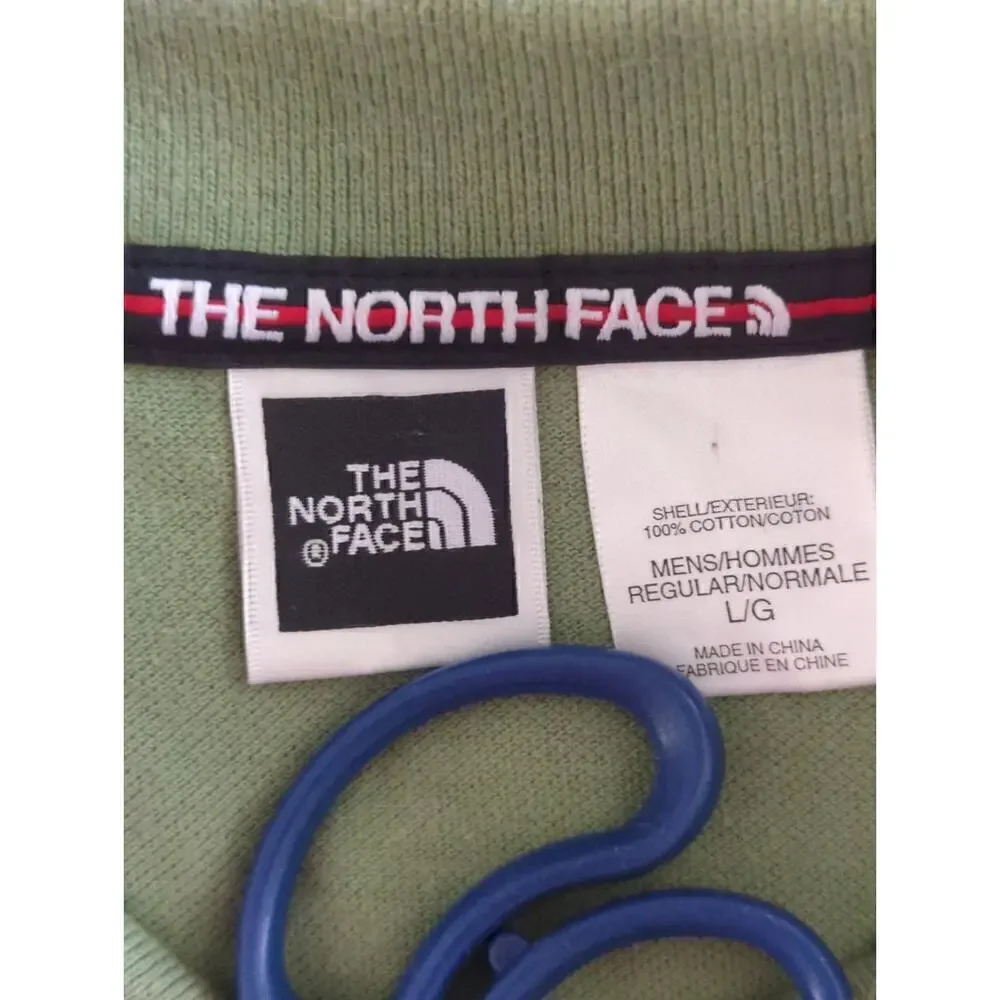 The North Face Men's Cotton Solid Short Sleeve Polo Shirt Olive Green Size Large